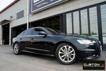 아우디 A6 35TDI 프리미엄 고스트 크롬 휠도색. / 용인 처인구