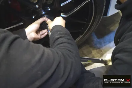 벤츠 S63 AMG 카브리올레 무광 블랙 실버 투톤 휠도색. / 용인 처인구
