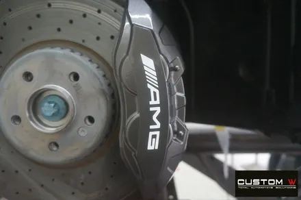 벤츠 C43 AMG 카브리올레 무광 블랙 휠도색 + 건메탈 그레이 컬러 캘리퍼 도색 / 용인 처인구