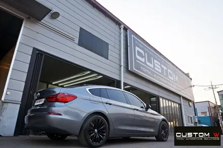 BMW 5GT 블랙유광 휠도색, 레드 캘리퍼 도색 / 용인 처인구