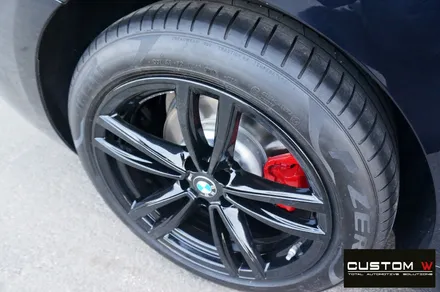BMW 6GT 620d 블랙유광 휠 도색 + 레드 캘리퍼 도색 / 용인 처인구