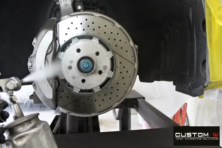 벤츠 GT43 AMG 무광 블랙실버 투톤 휠 + 골드 캘리퍼 도색 / 용인 처인구