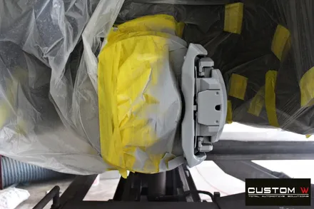 BMW 740 고스트 크롬 휠도색 + M 퍼포먼스 블루 캘리퍼 도색 / 용인 처인구