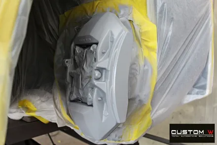 벤츠 CLS53 AMG 투톤무광 휠도색 + 카본 세라믹 골드 캘리퍼 도색 / 용인 처인구