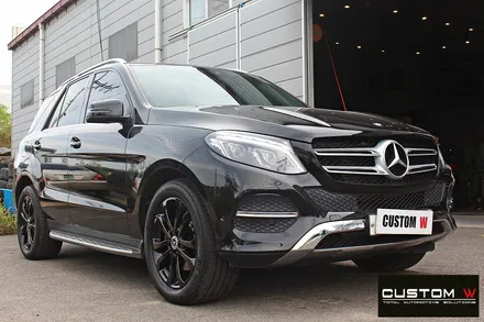 벤츠 GLE350d 휠 상처 수리 후 블랙 유광 휠도색 / 용인 처인구