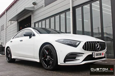 벤츠 CLS300d 휠 상처 수리 후 블랙유광 휠도색 / 용인 처인구