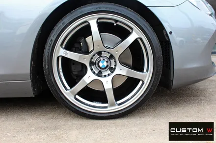 BMW 640d 20인치 볼크 레이싱 휠 상처 수리 후 고스트 크롬 휠도색 / 용인 처인구