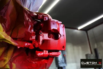 벤츠 GLC300 블랙유광 휠도색 + 레드 캘리퍼 도색 / 용인 처인구