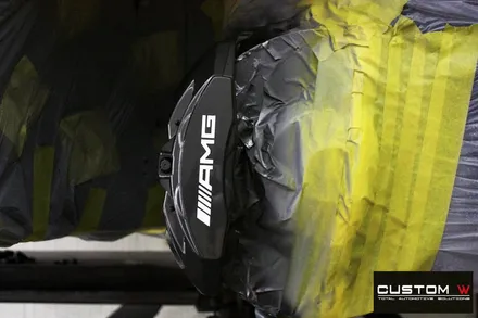 벤츠 21년식 E53 AMG 블랙 실버 투톤 무광 휠도색 + 건메탈 캘리퍼 도색 / 용인 처인구