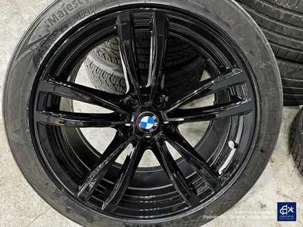 BMW 730Ld 박리 후 블랙유광 휠도색 + 블루 캘리퍼 도색 / 용인 처인구