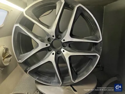 벤츠 GLE53 AMG 휠수리 후 블랙유광 휠도색 / 용인 처인구