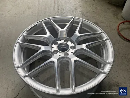 벤츠 S63 AMG 박리 후 페라리 골드 유광 휠도색 / 용인 처인구