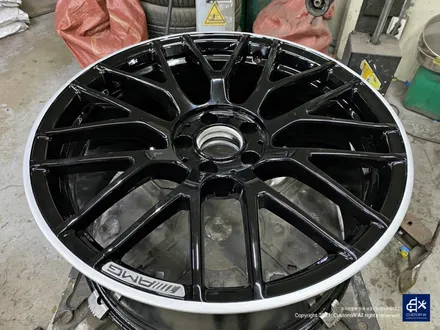 벤츠 C63 AMG 휠수리 후 투톤 유광 휠도색 / 용인 처인구