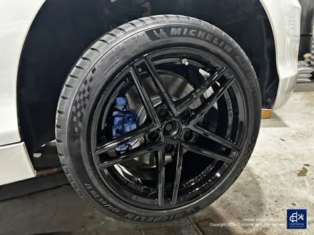 BMW 118d 휠수리 후 블랙유광 휠도색 / 용인 처인구