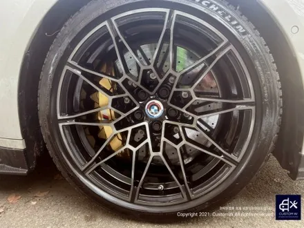 BMW G80 M3 컴페티션  826M 휠 깊은 상처 수리 후, 다이아몬드 커팅 복원 (feat. 블랙 틴팅(선팅) 한 것 같은 스모크 클리어 코팅 마감 처리까지_!) / 용인 처인구