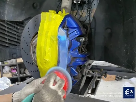 BMW G82 M4 826M 휠 상처 수리 후, 블랙 유광 휠 복원 도색 그리고 레드 캘리퍼 도색 작업까지_! / 용인 처인구