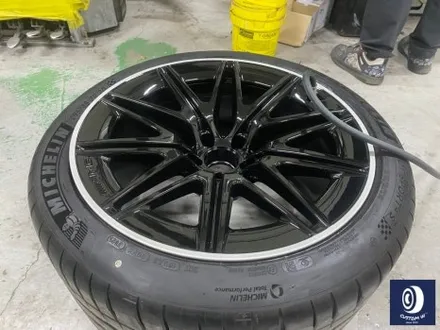 벤츠 GT43 AMG 유광 블랙 & 실버 투톤 휠도색 / feat. 고객 후기글 / 용인 처인구