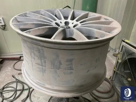 벤츠 GLE450 다이아몬드 커팅 가공을 이용한 블랙 폴리시 휠 작업 + 레드 캘리퍼 도색 / 용인 처인구