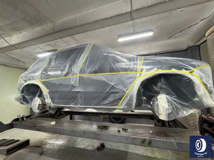 벤츠 GLE53 AMG 브레이크 부식 제거 후, 카본 세라믹 골드 컬러 캘리퍼 도색 / 용인 처인구