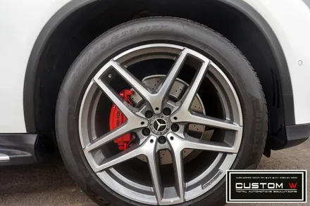 벤츠 GLE 쿠페 350D 상처 난 다이아몬드 컷팅  휠 복원 수리  그리고 레드 캘리퍼도색 까지.! 커스텀W / 용인 처인구