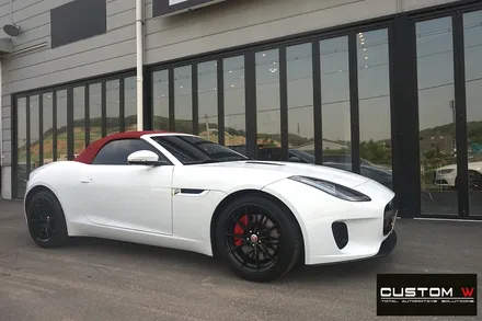 재규어 F-TYPE / F 타입 블랙유광 휠도색 그리고 레드 캘리퍼 도색 작업 까지.! 커스텀W / 용인 처인구