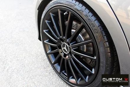 벤츠 A45 AMG 휠 상처 수리 후 매트블랙 휠도색 / 용인 처인구
