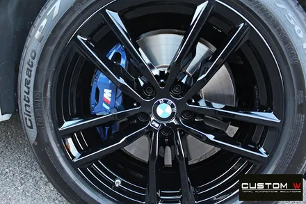 BMW X4 휠 상처 수리 후 블랙유광 휠도색 / 용인 처인구
