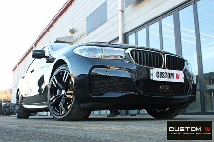 BMW 6GT 640i 휠 상처 수리 후 블랙유광 휠도색 / 용인 처인구