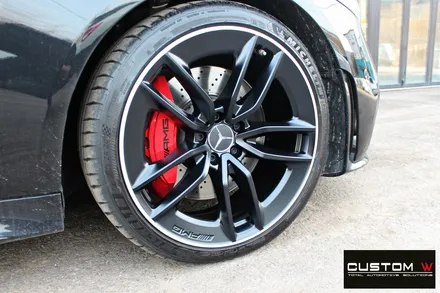 벤츠 CLS53 AMG 기존 고객 휠 상처 수리 후 블랙 실버 투톤 무광 휠도색 / 용인 처인구