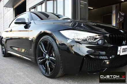 BMW 428i 19인치 442M 휠 상처 수리 후 블랙유광 휠도색 / 용인 처인구