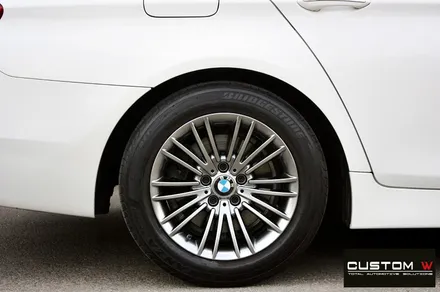 BMW F10 520d 휠 상처 수리 후 고스트 크롬 휠도색 / 용인 처인구