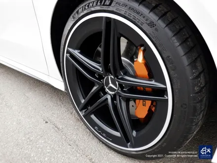 벤츠 A45 AMG 블랙실버 무광 투톤휠도색 + 카본 세라믹 골드 캘리퍼 도색 / 용인 처인구