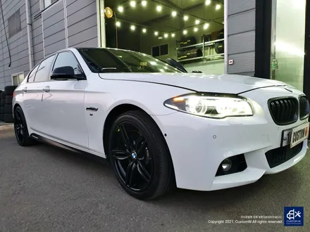 BMW 530d 휠수리 후 블랙유광 휠도색 / 용인 처인구