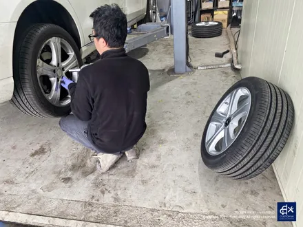벤츠 E200 휠수리 후 실버 휠도색 / 용인 처인구