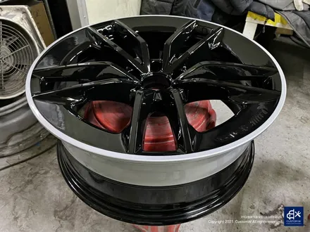 벤츠 CLS53 AMG 블랙실버 투톤 유광 휠도색 + 레드 캘리퍼 도색 / 용인 처인구