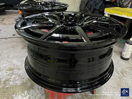 벤츠 신차 GLB35 AMG 블랙유광 휠도색 + 골드 캘리퍼 도색 / 용인 처인구