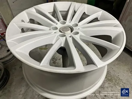 벤츠 CLS400d 휠수리 후 블랙유광 휠도색 / 용인 처인구