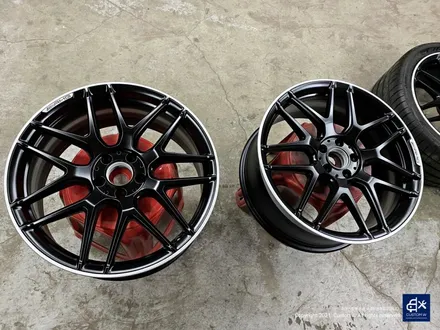 벤츠 S63 AMG 쿠페 휠수리 후 블랙 실버 투톤 무광 휠도색 / 용인 처인구