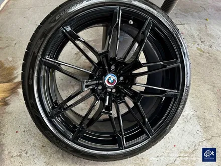 BMW G80 M3 블랙유광 휠도색 + 애시드 그린 캘리퍼 도색 / 용인 처인구