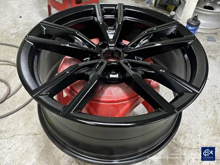 BMW M340i 박리 후 블랙 폴리시 휠도색 / 용인 처인구