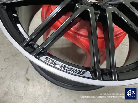 귀한 차량~! 벤츠 GTC AMG 무광 블랙 실버 투톤 휠 도색 작업으로 더욱 멋지게_! / 용인 처인구