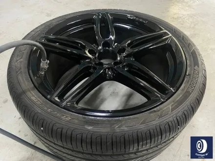 감동적인 후기글을 작성해 주신 고객분의 차량/ 벤츠 E220D 카브리올레 19인치(일명 AMG 별휠) 블랙 유광 휠도색 (feat. 보험 긴급 출동 서비스를 이용한 캐리어 카 입출고) / 용인 처인구