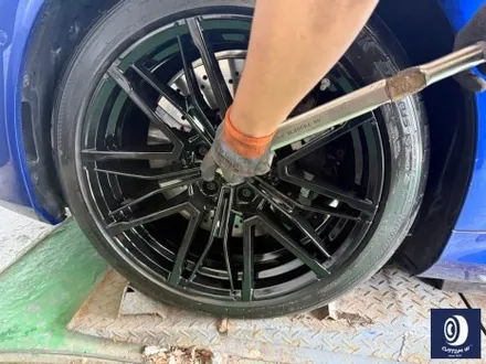 유니크한 차량_!! / BMW G99 M5 투어링 제트 블랙 / 하이그로시 블랙 (검정 유광) 휠 도색 / 용인 처인구