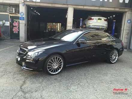 고스트크롬 휠도색 그리고 AMG 캘리퍼 처럼 캘리퍼도색- 벤츠 E클래스 쿠페. / 용인 처인구
