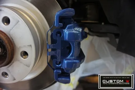 BMW 320D M팩 블랙유광 휠도색,블루 캘리퍼도색. / 용인 처인구