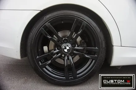 BMW 320D 441M  블랙유광 휠도색 작업 입니다.! 분당 용인 수입차 BMW 휠수리 휠도색 커스텀W / 용인 처인구