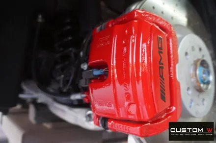 요즘 핫 한 벤츠 AMG GT 4도어 블랙 유광 휠도색, 레드 캘리퍼 도색. / 용인 처인구