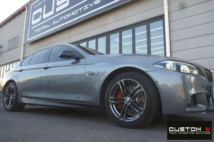 BMW F10 520D 고스트 크롬 휠도색, 레드 캘리퍼 도색. / 용인 처인구
