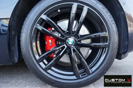 BMW 6GT 620d 블랙유광 휠 도색 + 레드 캘리퍼 도색 / 용인 처인구