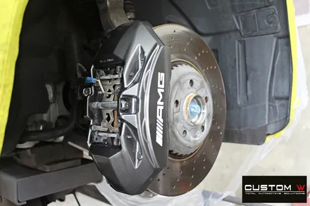 벤츠 E53 AMG 무광블랙실버 투톤 휠도색 + 건메탈 캘리퍼 도색 / 용인 처인구